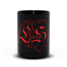 Load image into Gallery viewer, Black Mugs Red Logo
